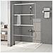 Parete Doccia Walk In Argento 115x195 Cm Vetro Trasparente Esg - Foto miniatura 1