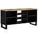 Mobile Tv 100x33x46cm Legno Massello Mango E Legno Multistrato - Foto miniatura 2