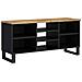 Mobile Tv 100x33x46cm Legno Massello Mango E Legno Multistrato - Foto miniatura 3