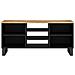 Mobile Tv 100x33x46cm Legno Massello Mango E Legno Multistrato - Foto miniatura 6