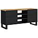 Mobile Tv 100x33x46cm Legno Massello Mango E Legno Multistrato - Foto miniatura 8
