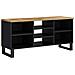 Mobile Tv 100x33x46cm Legno Massello Mango E Legno Multistrato - Foto miniatura 1