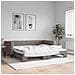 Divano Letto Con Letto Estraibile Tortora 100x200 Cm In Tessuto - Foto miniatura 1