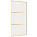 Porta Scorrevole Oro 102,5x205 Vetro Trasparente Esg Alluminio - Foto miniatura 1