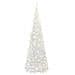 Albero Di Natale Artificiale Pop-up Con 150 Led Bianco 180 Cm - Foto miniatura 5