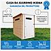 Casetta Da Giardino In Legno Per Esterni Con Pavimento Trattato - A198x144x239cm / 2.36m2 - Timbela M306a+m306g - Foto miniatura 6