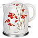 MR-066-RED FLOWERS bollitore elettrico 1,5 L 1200 W Rosso, Bianco - Foto miniatura 1