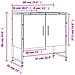 Mobile Lavabo Bagno Rovere Sonoma 60x33x60 Cm Legno Multistrato - Foto miniatura 8