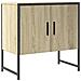 Mobile Lavabo Bagno Rovere Sonoma 60x33x60 Cm Legno Multistrato - Foto miniatura 1