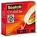 Nastro Adesivo Scotch Crystal Trasparente 19 Mm X 66 M (12 Unità) - Foto miniatura 2