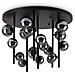Plafoniera Moderna Perlage Metallo Nero 18 Luci G9 15w 3000k - Foto miniatura 1