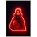 Lampada A Neon Da Muro Itachi Uchiha 40 Cm, Nero / Rosso - Foto miniatura 2