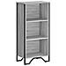 Libreria Grigio Sonoma 50x31x106 Cm In Legno Multistrato - Foto miniatura 2