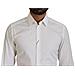 Abito Formale Slim Fit In Cotone Bianco Camicia Oro - It37 - Xs - Foto miniatura 4