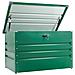 Contenitore Box In Metallo Verde Da Giardino 100x61x62 Cm Zi-gab100gr - Foto miniatura 3
