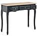280046 - Dressing Console Table With 3 Drawers Black - Foto miniatura 1