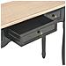 280046 - Dressing Console Table With 3 Drawers Black - Foto miniatura 7
