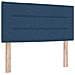 Testiera vitaXL Design Linee Blu 100 cm in Tessuto - Foto miniatura 1
