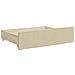 Divano Letto Estraibile con Cassetti Crema 80x200 cm in Tessuto - Foto miniatura 6
