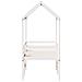Letto a Soppalco con Tetto Bianco 90x200 cm in Legno di Pino - Foto miniatura 7