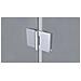 Box Doccia 90 Cm Apertura A Soffietto Nicchia H200 Cm Cristallo 6mm Profilo Cromato Liam - Foto miniatura 4