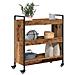 Carrello da Cucina Legno vecchio 70 x 30 x 82 cm - Foto miniatura 3