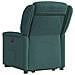 Poltrona Alzapersona Reclinabile Elettrica Verde Scuro Tessuto - Foto miniatura 7