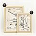 Set Di 6 Stampe Con Strumenti Di Costruzione 2 Poster Di Brevetti Con Immagini Di Brevetti Retrò Design Di Interni In Stile Vintage A3 & A4 Telaio In Legno Chiaro - Foto miniatura 6