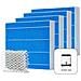 Armin® Pack 4x Cuscinetti Di Evaporazione E Silvertex® Per Armin 300ml Compatibile Con Umidificatori Senza Calcare Antimicrobico Lunga Durata - Foto miniatura 1