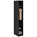 Guardaroba Rovere Nero 50 x 30 x 200 cm Legno multistrato - Foto miniatura 3
