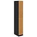 Guardaroba Rovere Nero 50 x 30 x 200 cm Legno multistrato - Foto miniatura 7