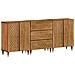 Credenze 3 pz 60x33x75 cm in Legno Massello di Mango - Foto miniatura 1