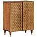 Credenze 3 pz 60x33x75 cm in Legno Massello di Mango - Foto miniatura 6