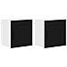 Pensile cucina 2 pcs Nero 40 x 31 x 40 cm Legno multistrato - Foto miniatura 1