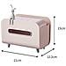 Porta Fazzoletti Multifunzionale Con Supporto Per Telefono E Contenitore - Elegante Dispenser In Abs Pink - Foto miniatura 1