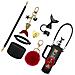 Kit Di Accessori Sirena 7 Pezzi Per Borracce Stanley - Porta Bicchiere In Silicone A Squame Di Pesce, Cinghia, Ciondoli Black - Foto miniatura 2