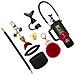 Kit Di Accessori Sirena 7 Pezzi Per Borracce Stanley - Porta Bicchiere In Silicone A Squame Di Pesce, Cinghia, Ciondoli Black - Foto miniatura 3