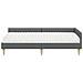 Struttura Letto Angolare con Materasso 2 pcs Grigio Tessuto - Foto miniatura 5