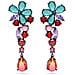 Orecchini a Goccia Floreali Multicolori - Foto miniatura 5