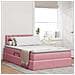 Letto con Contenitore con materasso Rosa 120 x 200 cm Velluto - Foto miniatura 2