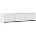 Mobile TV con led Bianco 165 x 34 x 40 cm Legno multistrato - Foto miniatura 1
