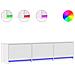 Mobile TV con led Bianco 165 x 34 x 40 cm Legno multistrato - Foto miniatura 3