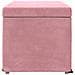 Pouf Rosa 81 x 41 x 40 cm Velluto e Legno Ingegnerizzato - Foto miniatura 5