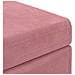 Pouf Rosa 81 x 41 x 40 cm Velluto e Legno Ingegnerizzato - Foto miniatura 6