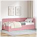 Struttura Letto Angolare con Materasso 2 pcs Grigio Velluto - Foto miniatura 2