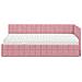 Struttura Letto Angolare con Materasso 2 pcs Grigio Velluto - Foto miniatura 5