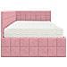 Struttura Letto Angolare con Materasso 2 pcs Grigio Velluto - Foto miniatura 8