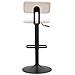 Set 2 Sgabelli Bar Light Bianchi Con Schienale, Struttura Nera Regolabili In Altezza - Foto miniatura 6