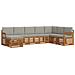 Set divani con cuscino 8 pcs Grigio Naturale e Chiaro - Foto miniatura 1