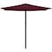 Ombrello da giardino 270 x 270 cm Poliestere Rettangolare - Foto miniatura 1